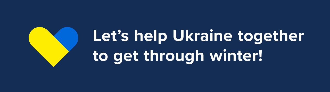 Let's help Ukraine together to get through winter.