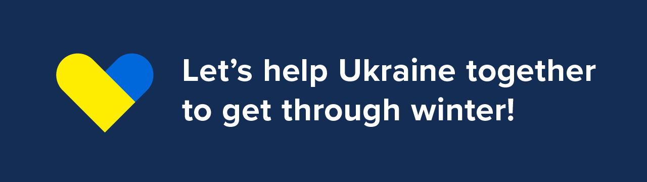 Let's help Ukrainen together to get through winter!