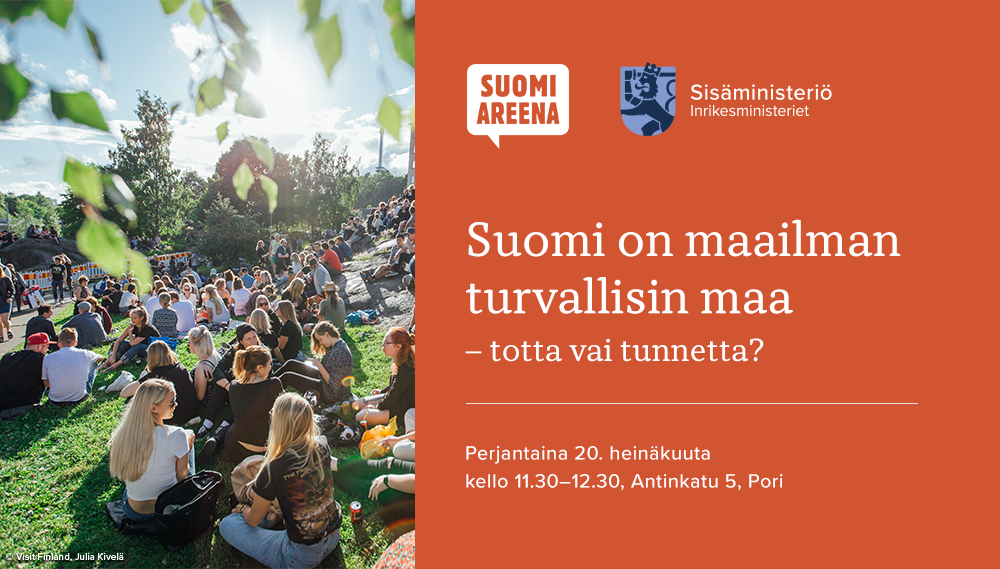 Sisäministeriö SuomiAreenalla 20.7.2018